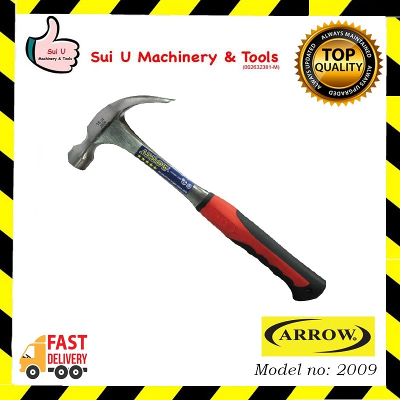 ARROW 2009 All Steel Claw Hammer 16oz 