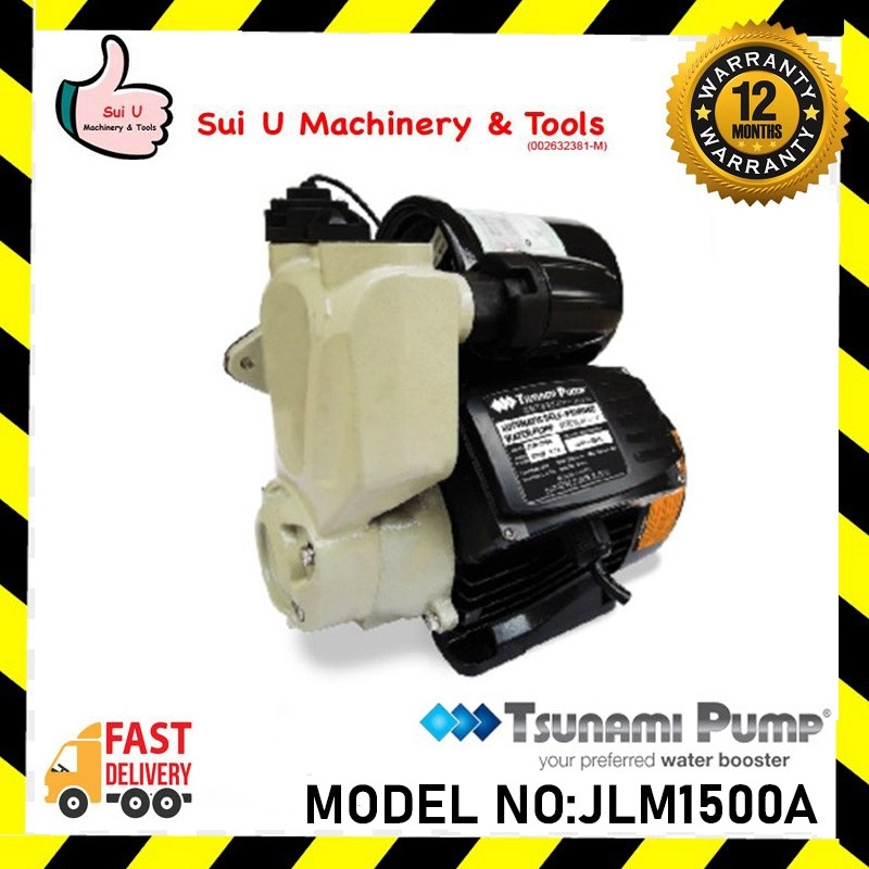 TSUNAMI PUMP JLM1500A / JLM 1500A Intelligent Automatic Self-Priming Jet Water Pump 1500W