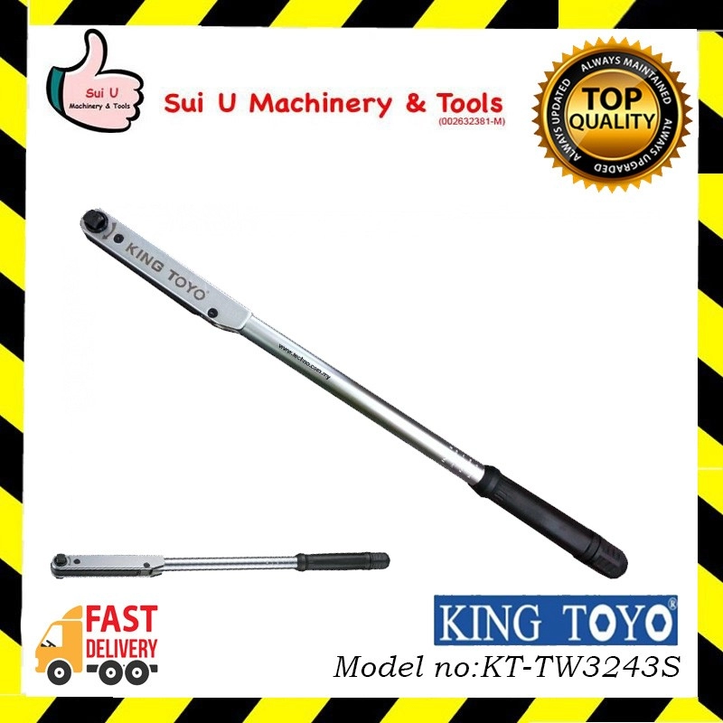 KING TOYO KT-TW3243S Classic Adjustable Torque Wrench 3/8 (12~68 N.M.)