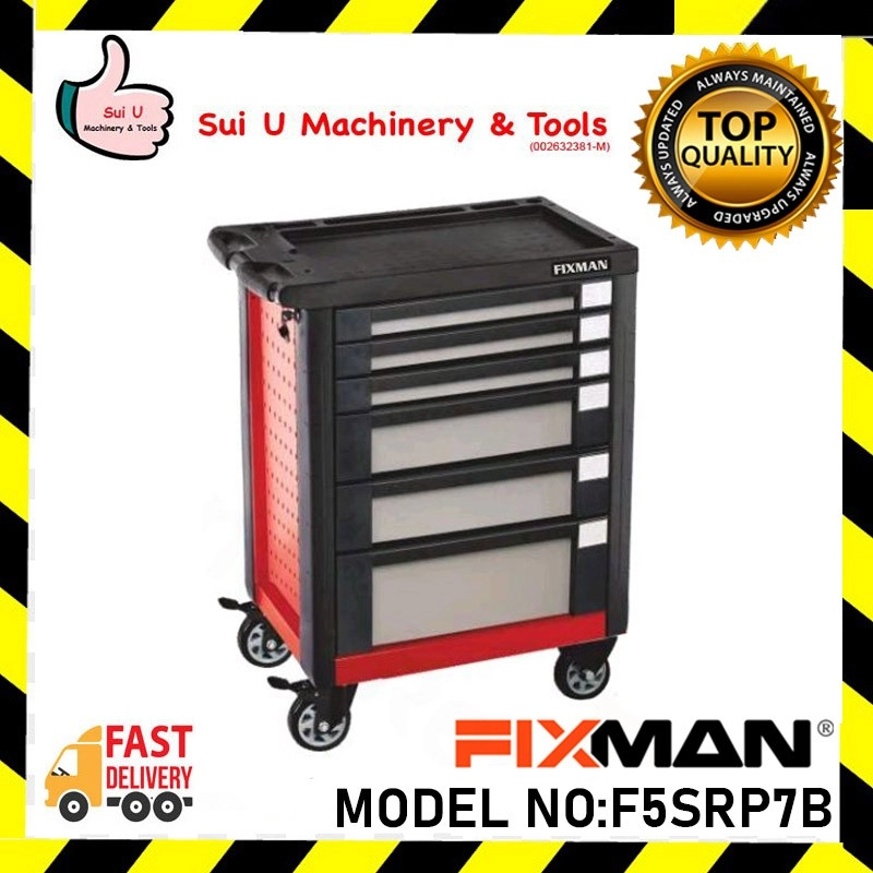 FIXMAN F5SRP7B 7 Drawers Roller Cabinet Workshop Cabinet