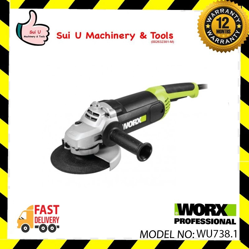 WORX WU738.1 180MM Angle Grinder 2500W