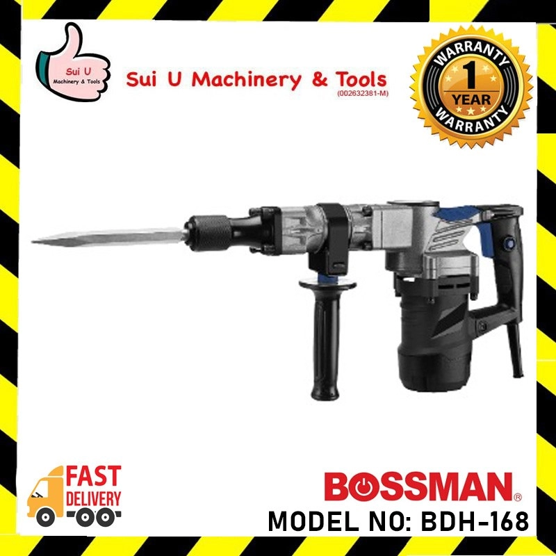 BOSSMAN BDH-168 / BDH168 / BDH 168 18J 38MM Demolition Hammer 1200W