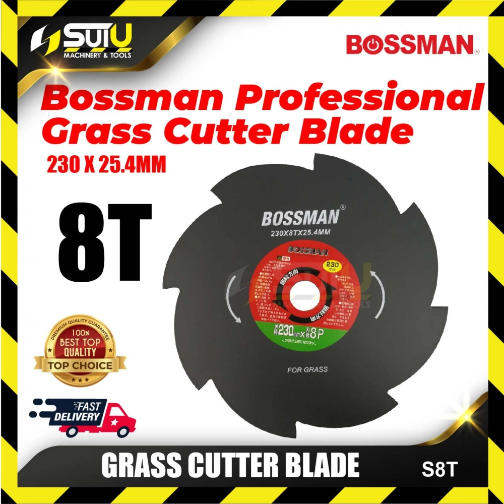 BOSSMAN S8T 230MM Grass Cutter Blade 8T