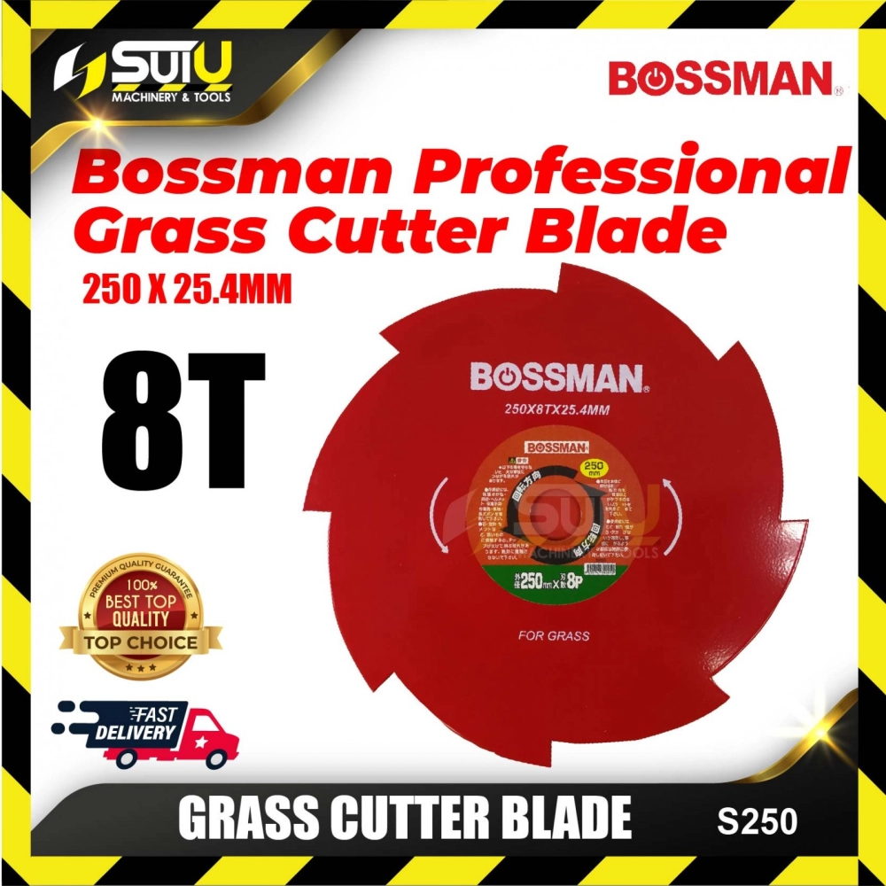 BOSSMAN S250 H/D Grass Cutter Blade 10 inches / 250mm 8T