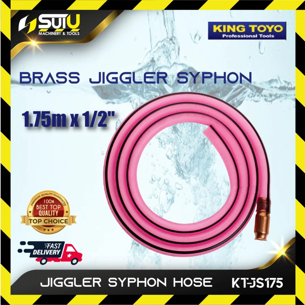 KING TOYO KT-JS175 Brass Jiggler Syphon 1.75m x 1/2"