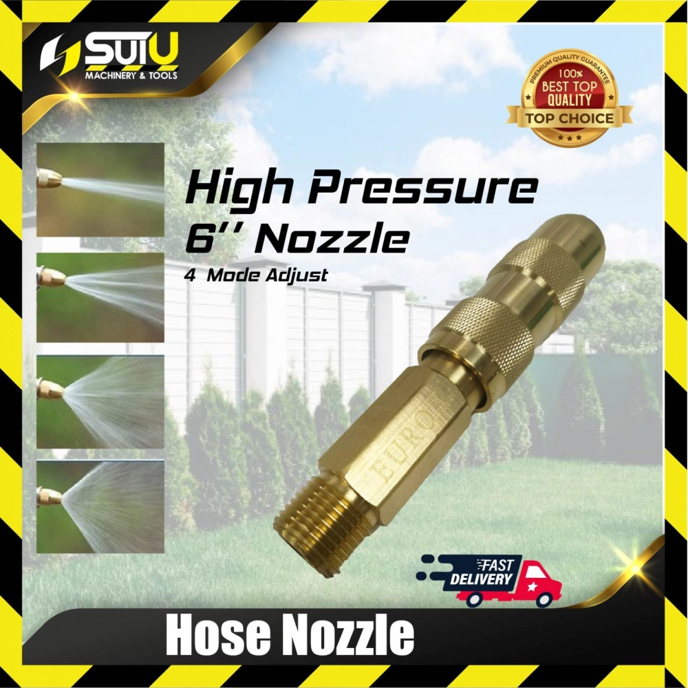 6'' Brass Water Jet High Pressure Hose Nozzle Head