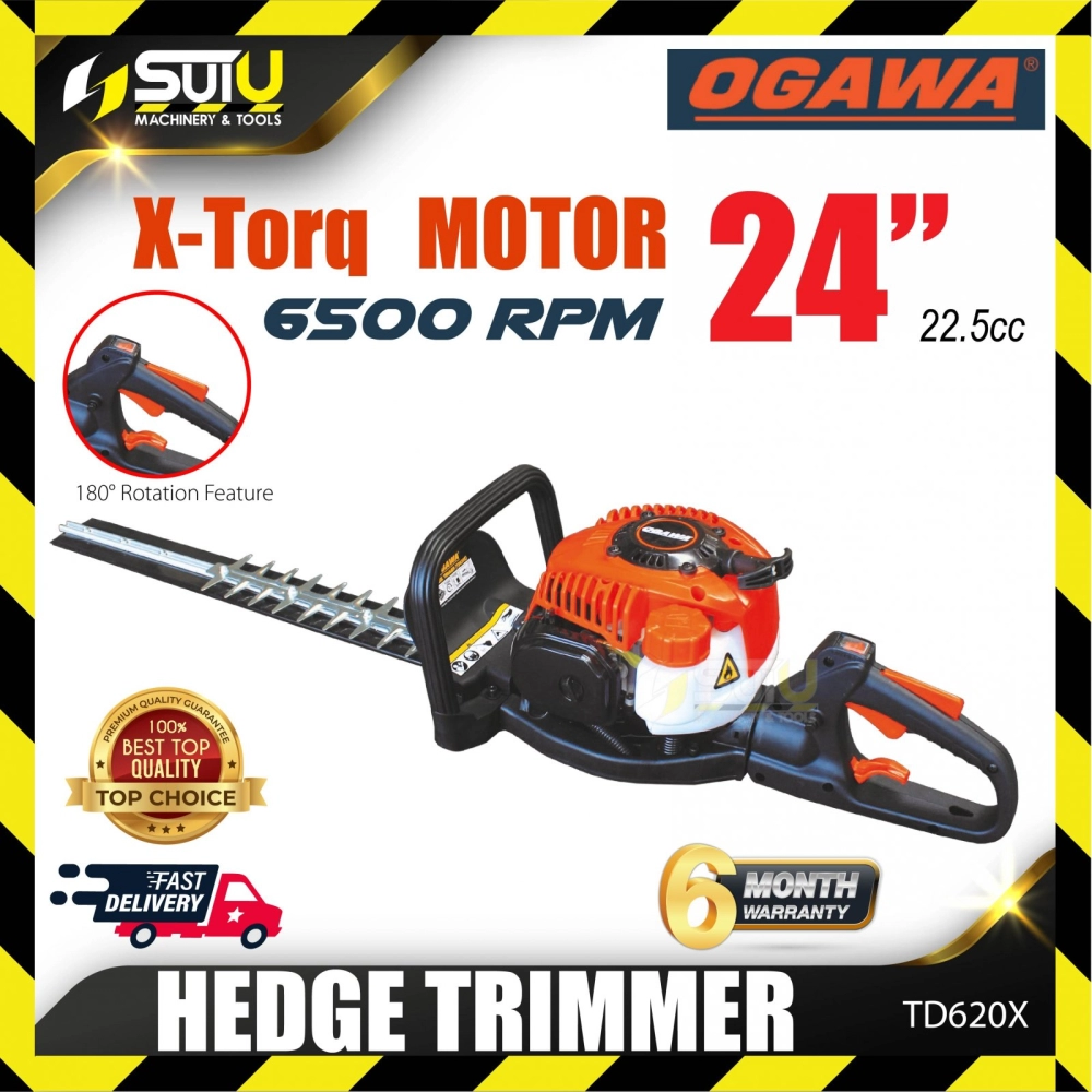 OGAWA TD620X 24'' Gasoline Hedge Trimmer 6500RPM