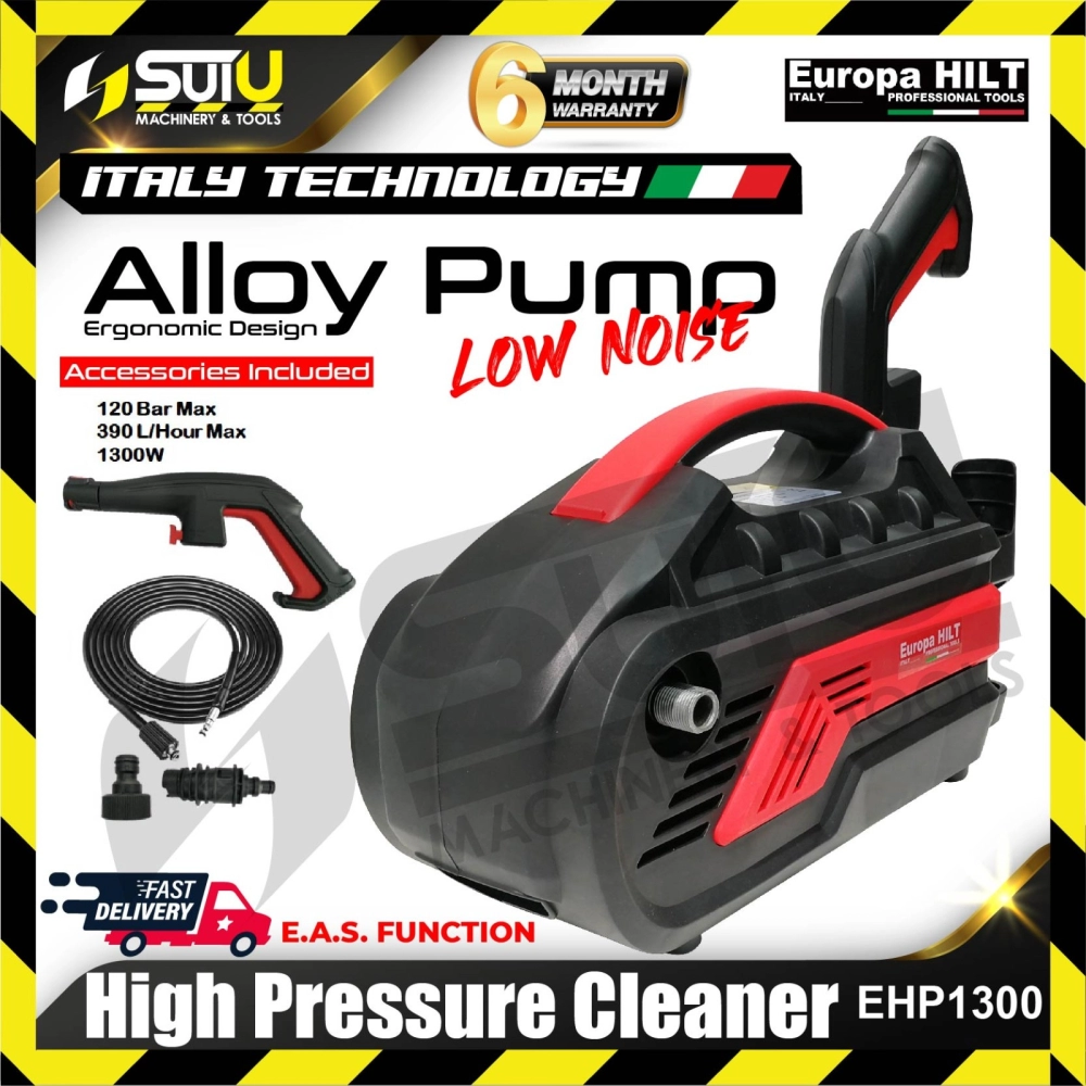 EUROPA HILT EHP1300 120Bar High Pressure Cleaner / Water Jet 1300W