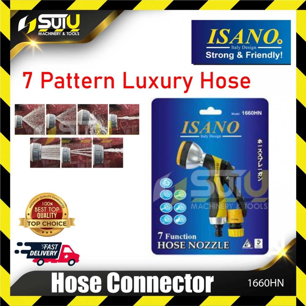 ISANO 1660HN 7 Pattern Luxury Hose Nozzle