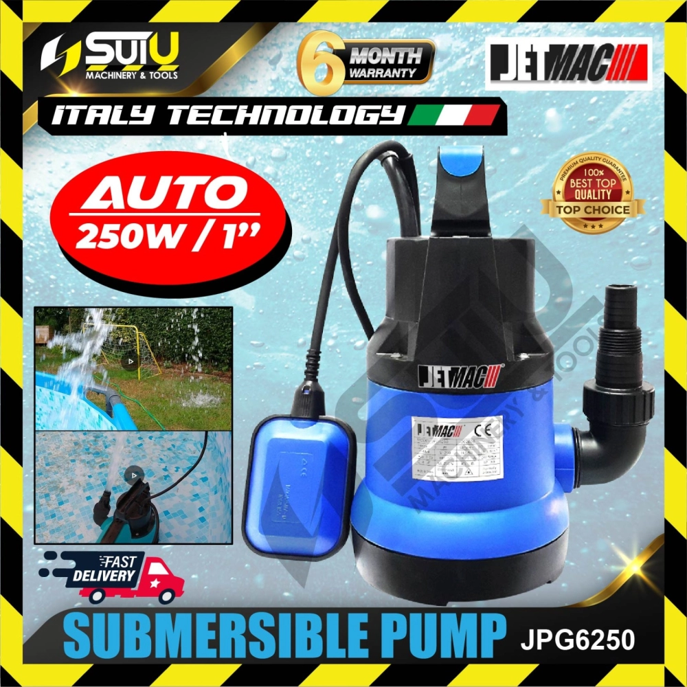 JETMAC JPG6250 Auto Switch Submersible Pump 250W Electric High Power 1''