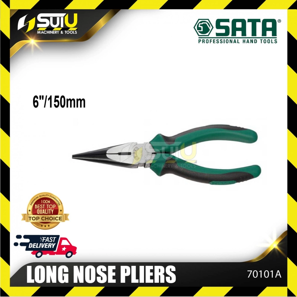 SATA 70101A LONG NOSE PLIERS 6"