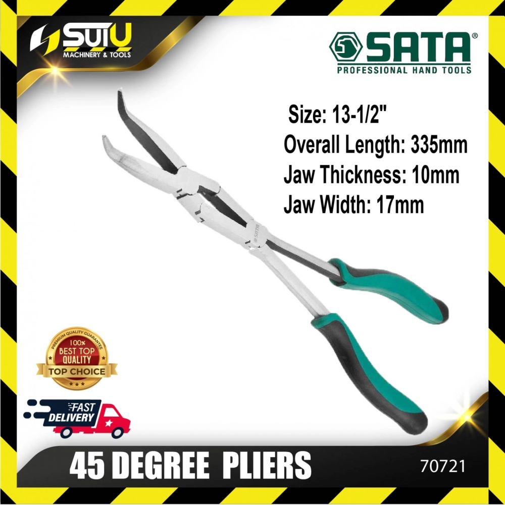 SATA 70721 45DEG PLIERS X S 13-1/2"