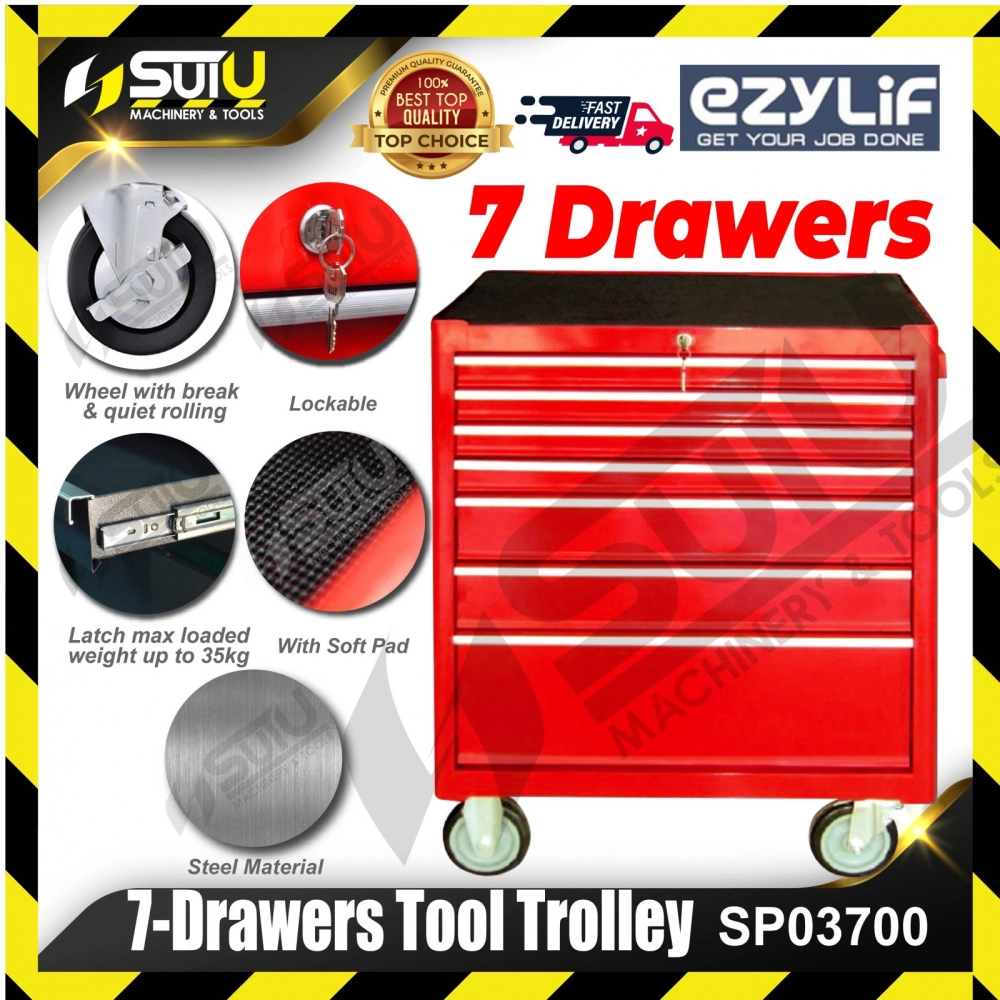 EZYLIF SP03700 7-Drawers Tool Trolley / Tool Storage