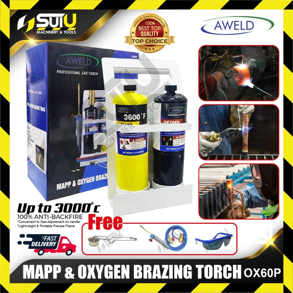 AWELD OX60P MAPP & Oxygen Brazing Torch Set
