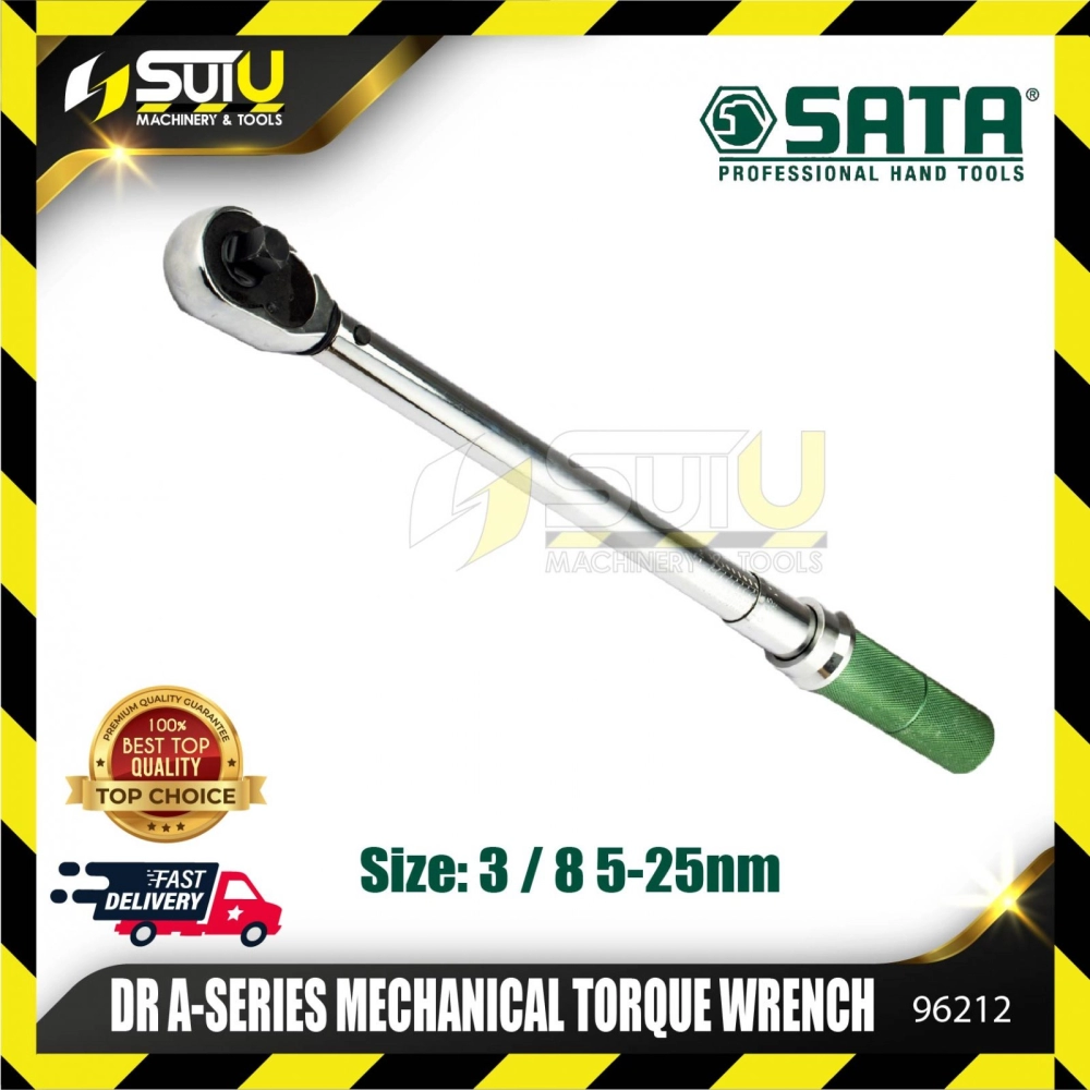 Sata 96212 3/8"DR A-Series Mechanical Torque Wrench 5-25Nm