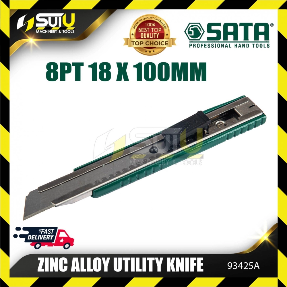 SATA 93425A Zinc Alloy Utility Cutter 8-point 18x100MM