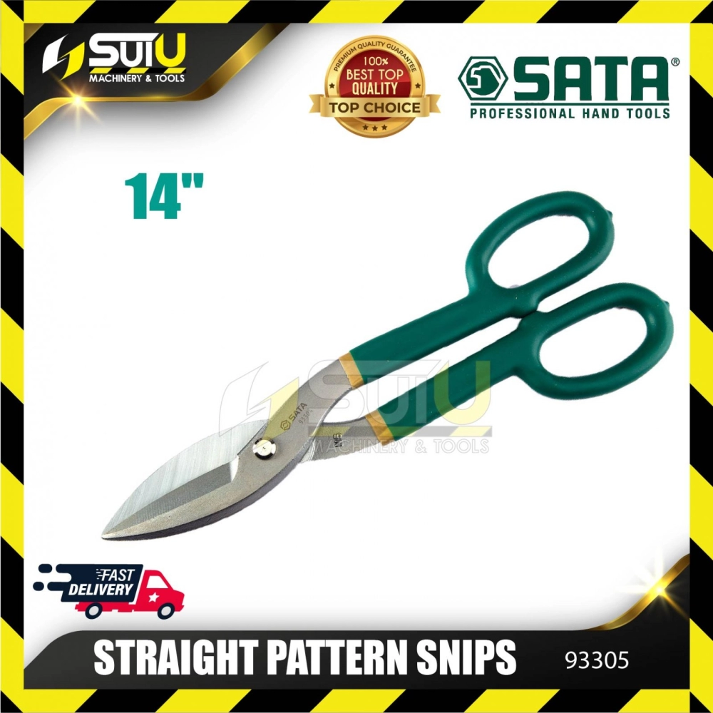 SATA 93305 14 Inch Straight Pattern Tinner's Snips