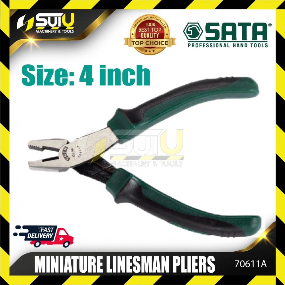 Sata 70611A Miniature Linesman Pliers 4″