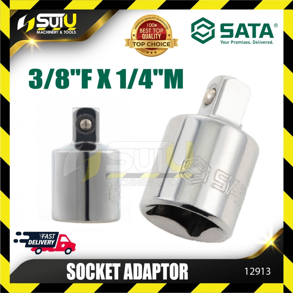 SATA 12913 SOCKET ADAPTOR 3/8"F X 1/4"M