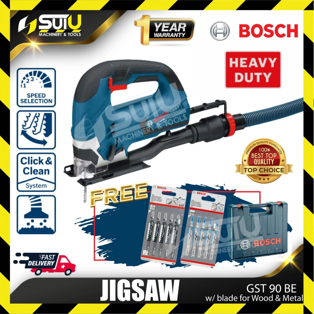 BOSCH GST 90 / GST90 BE / GST90BE Professional Jigsaw w/ blade for Wood & Metal 650W