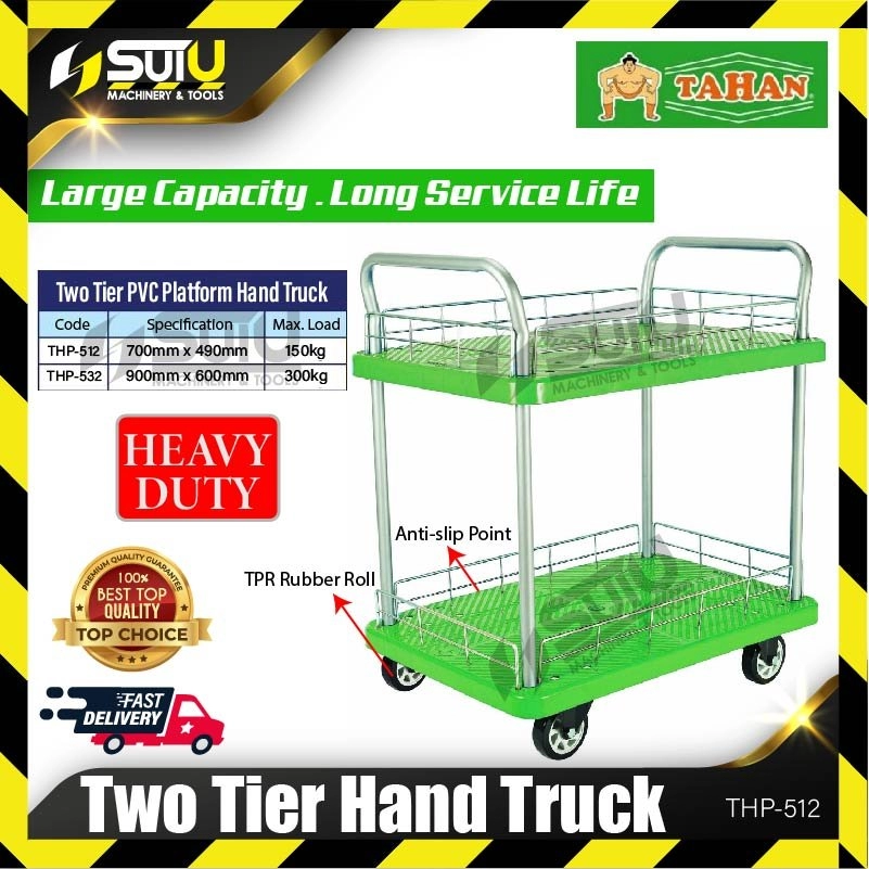 TAHAN THP-512 / THP512 Two Tier Hand Truck Max. Load 150kg