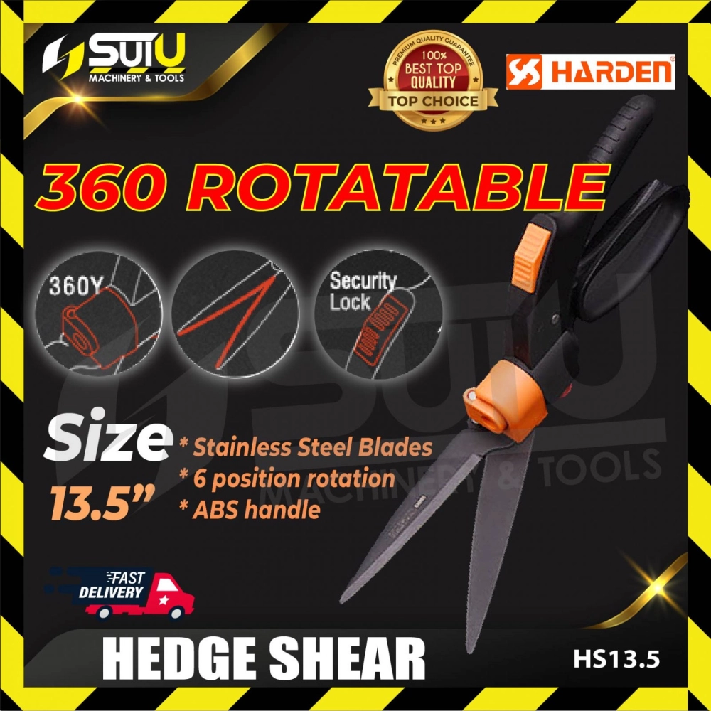 HARDEN HS13.5 360 Rotate Hedge Shear 13.5"