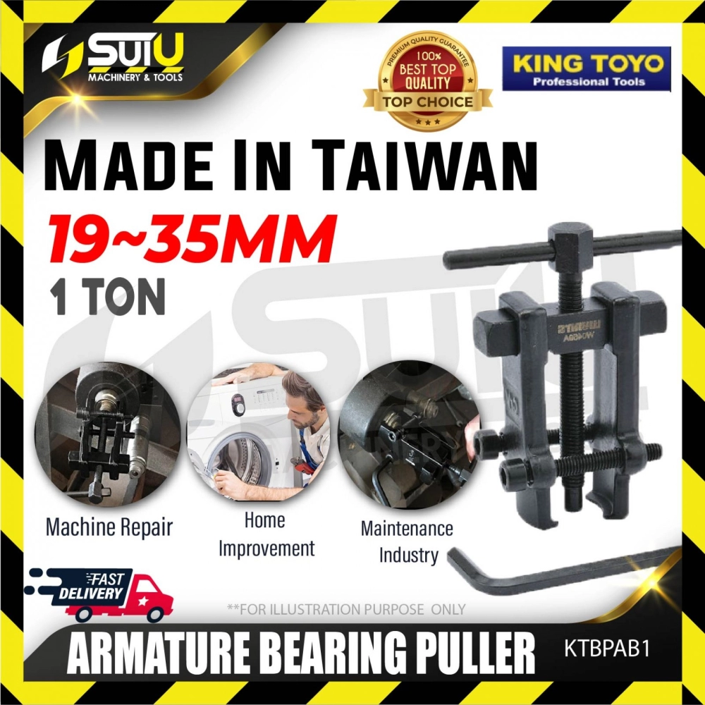 KING TOYO KT-AB1 / KTBPAB1 1 Ton Armature Bearing Puller 19-35mm