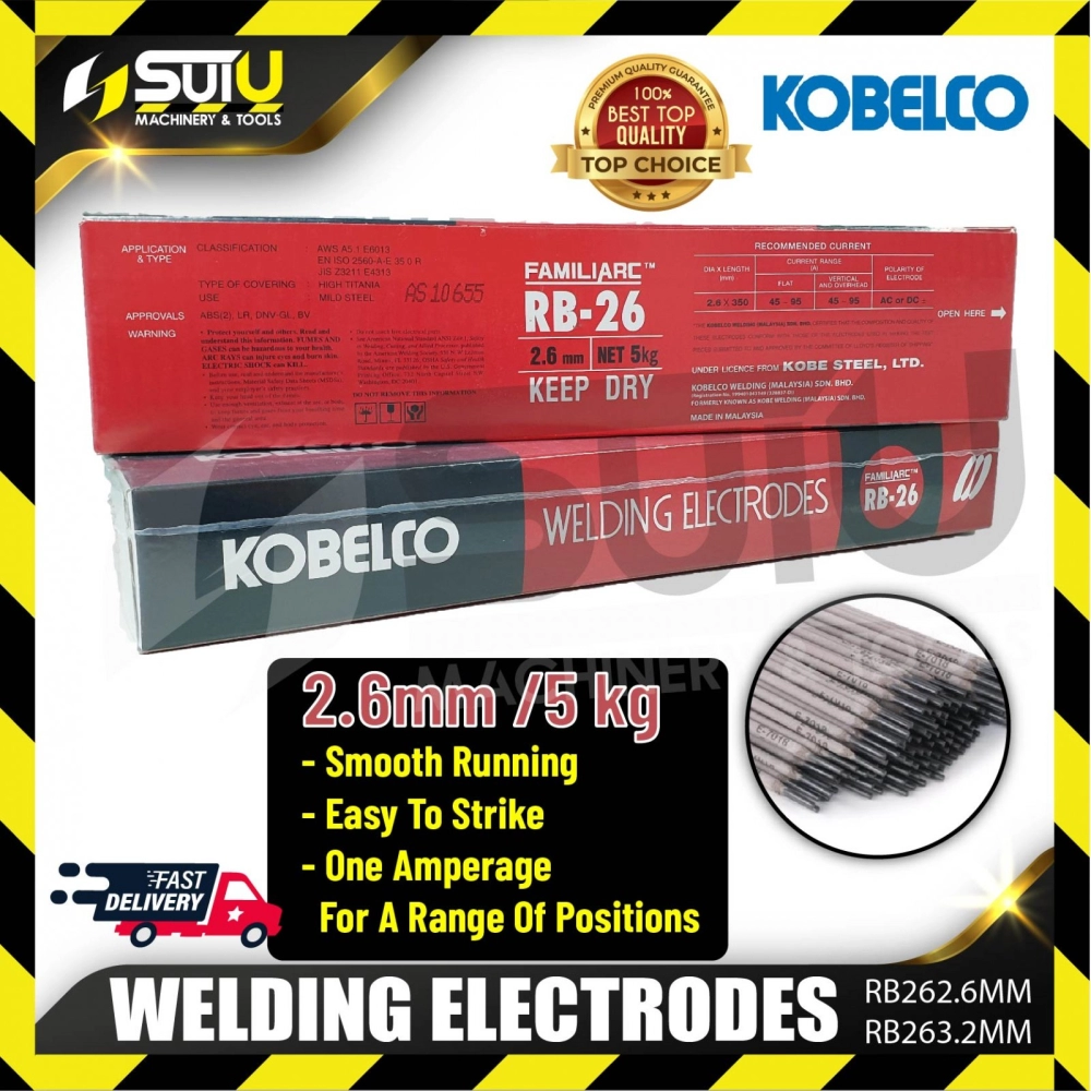 KOBELCO RB-26 Arc Welding Electrode 2.6mm 5KG/pack