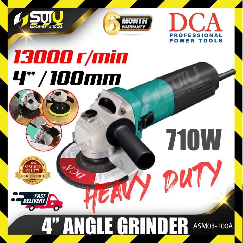 DCA ASM03-100A 4" Angle Grinder 710W