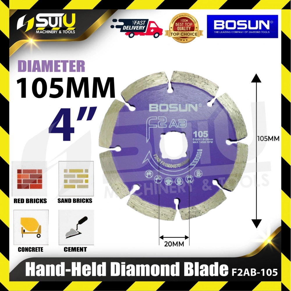 BOSUN  F2AB / F2AB-105 4" Diamond Blade