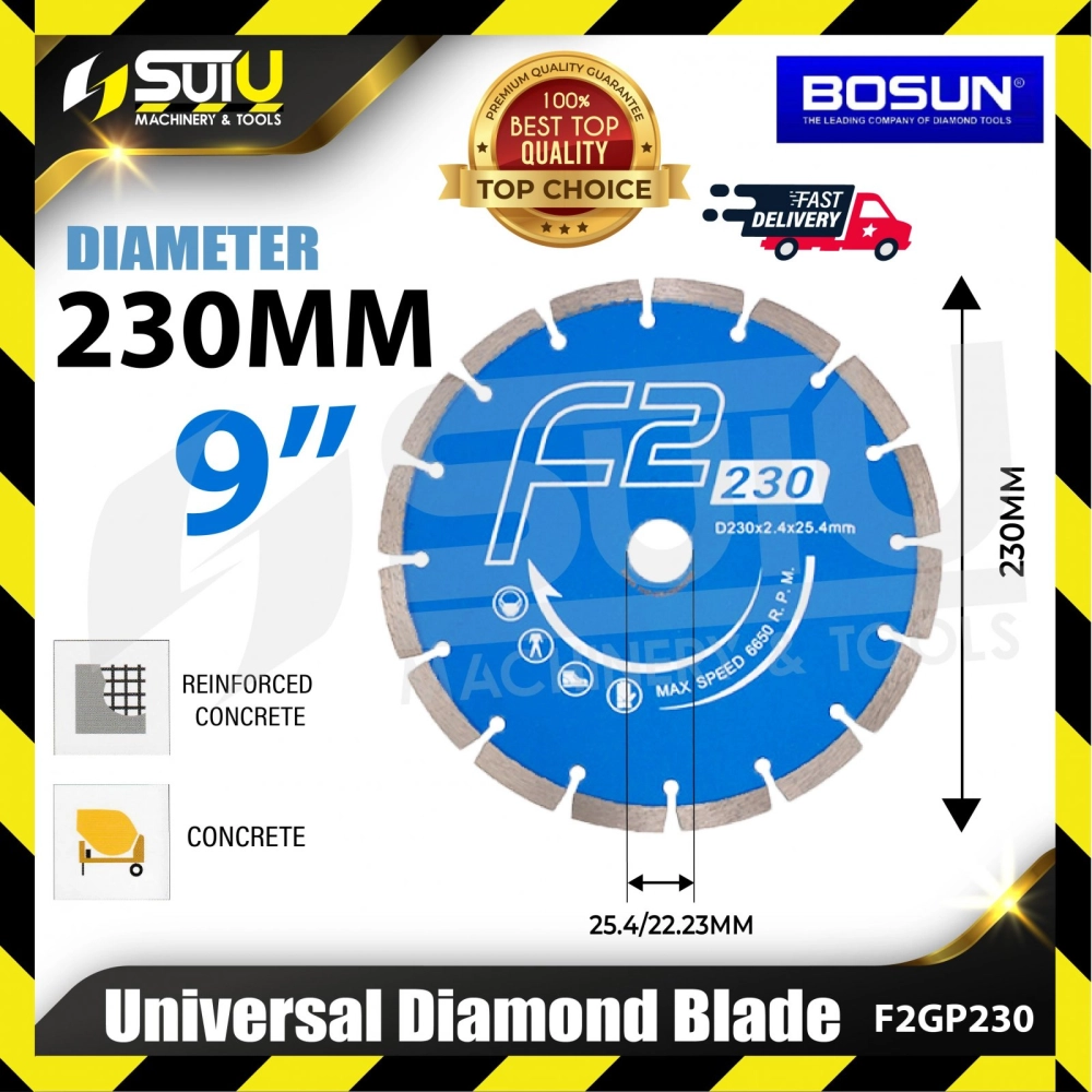 BOSUN B09-F2GP-230 9'' Universal Diamond Blade