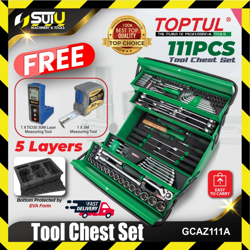 Toptul GCAZ111A 111pcs Tool Chest Set