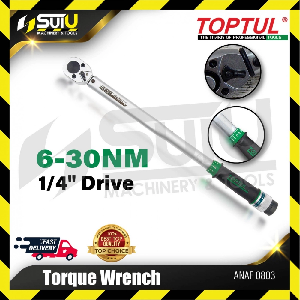 Toptul ANAF0803 1/4" Torque Wrench 6-30Nm