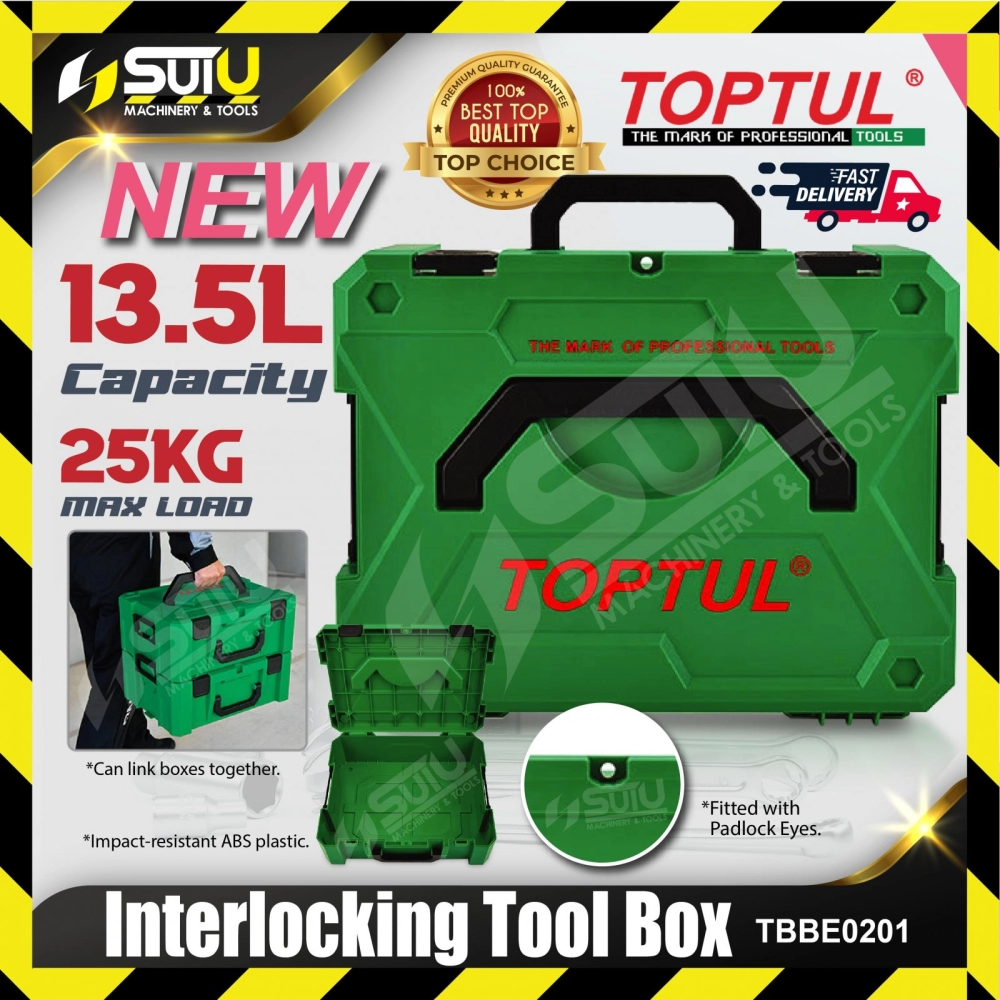TOPTUL TBBE0201 13.5L Interlocking Tool Box