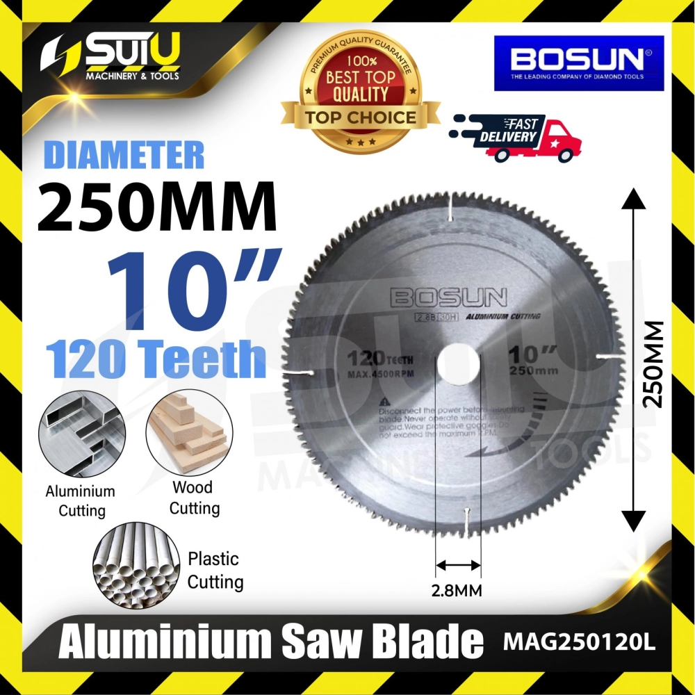 BOSUN MAG250120L 10" Aluminium Saw Blade