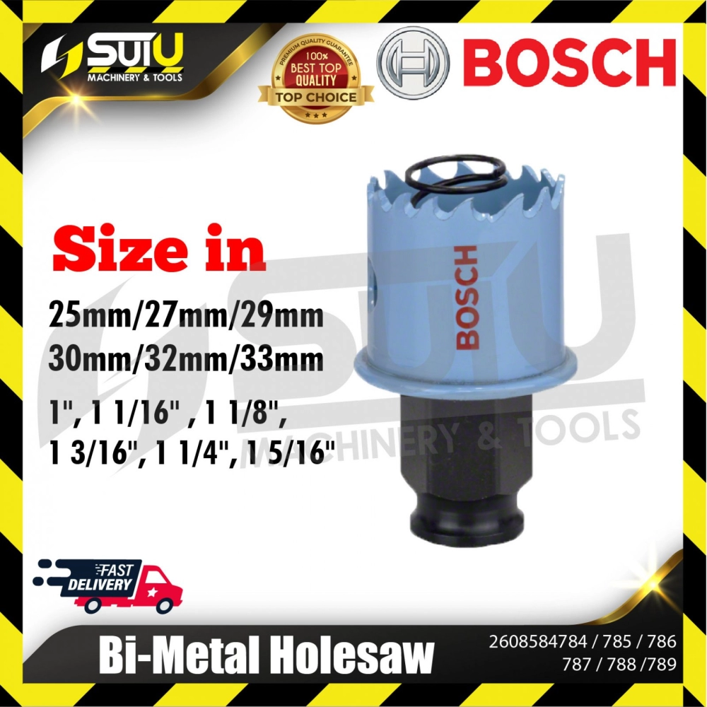 BOSCH 2608584784/ 785 / 786 / 787 / 788 / 789 Bi-Metal Holesaw ( 25mm - 33mm )