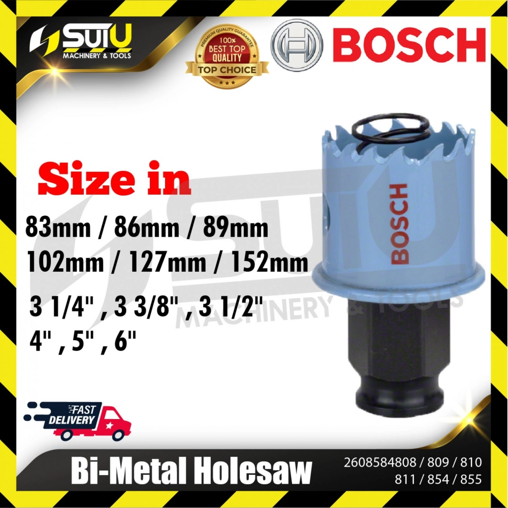 BOSCH 2608584808 / 809 / 810 / 811 / 854 / 855  Bi-Metal Holesaw ( 83mm - 152mm )