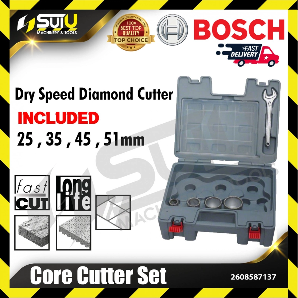 BOSCH 2608587137 Core Cutter Set (25/35/45/51mm)
