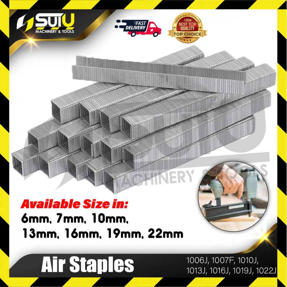 1006J / 1007F / 1010J / 1013J / 1016J / 1019J / 1022J Air staples series ( 6MM - 22MM )