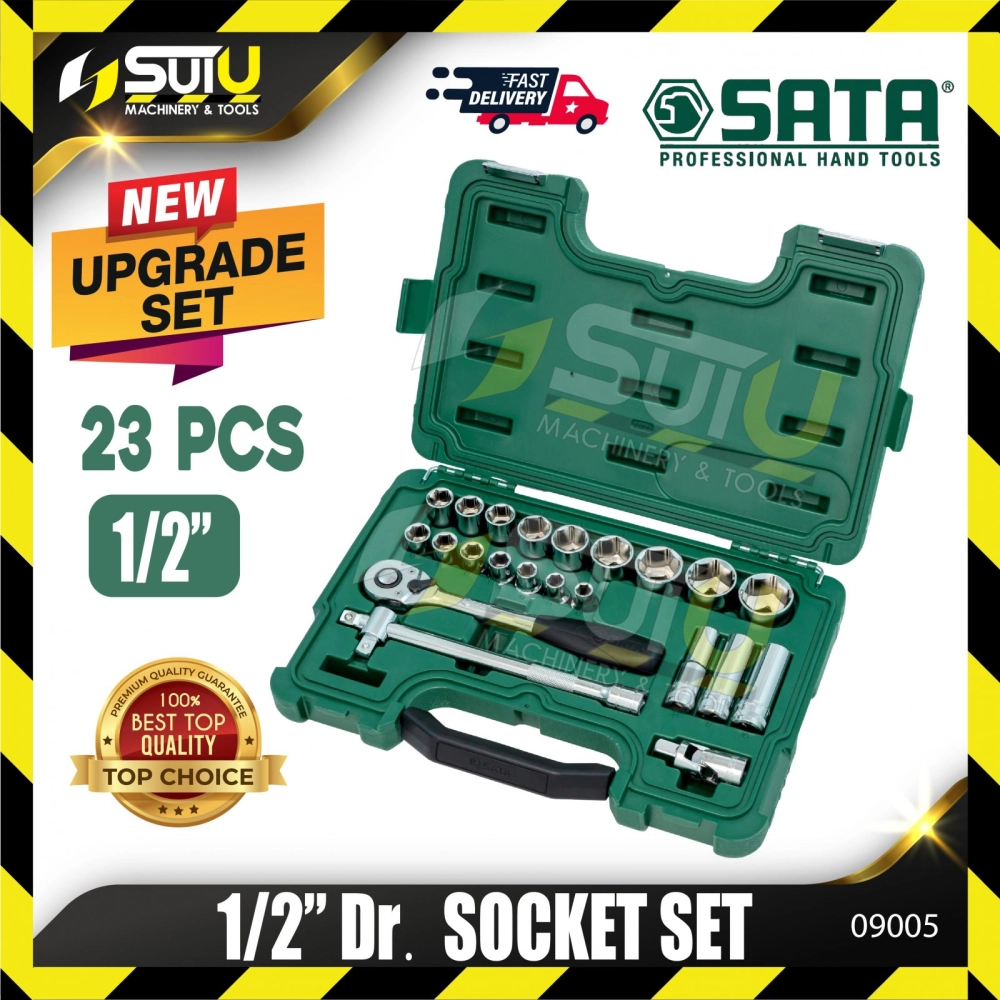 SATA 09005 23pcs 1/2” Dr. Socket Set