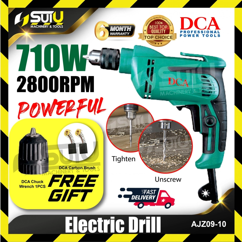 DCA AJZ09-10 Electric Drill 710W 2800RPM