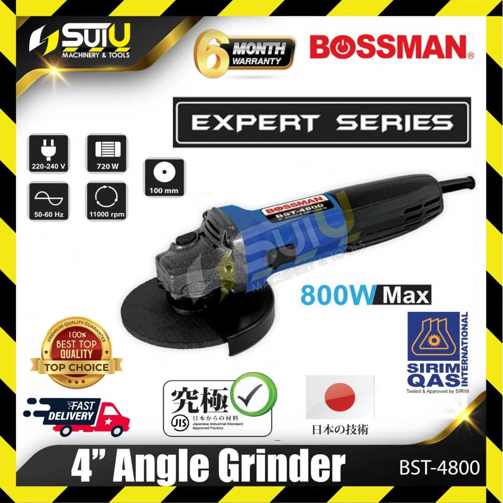 BOSSMAN BST-4800 / BST4800 / BST 4800 / BSS4800 4'' Angle Grinder 800W