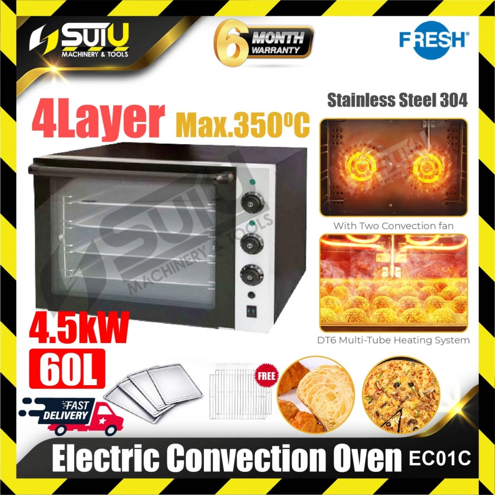 FRESH EC01C 60L 4-Layers Electric Convection Oven 4.5kW