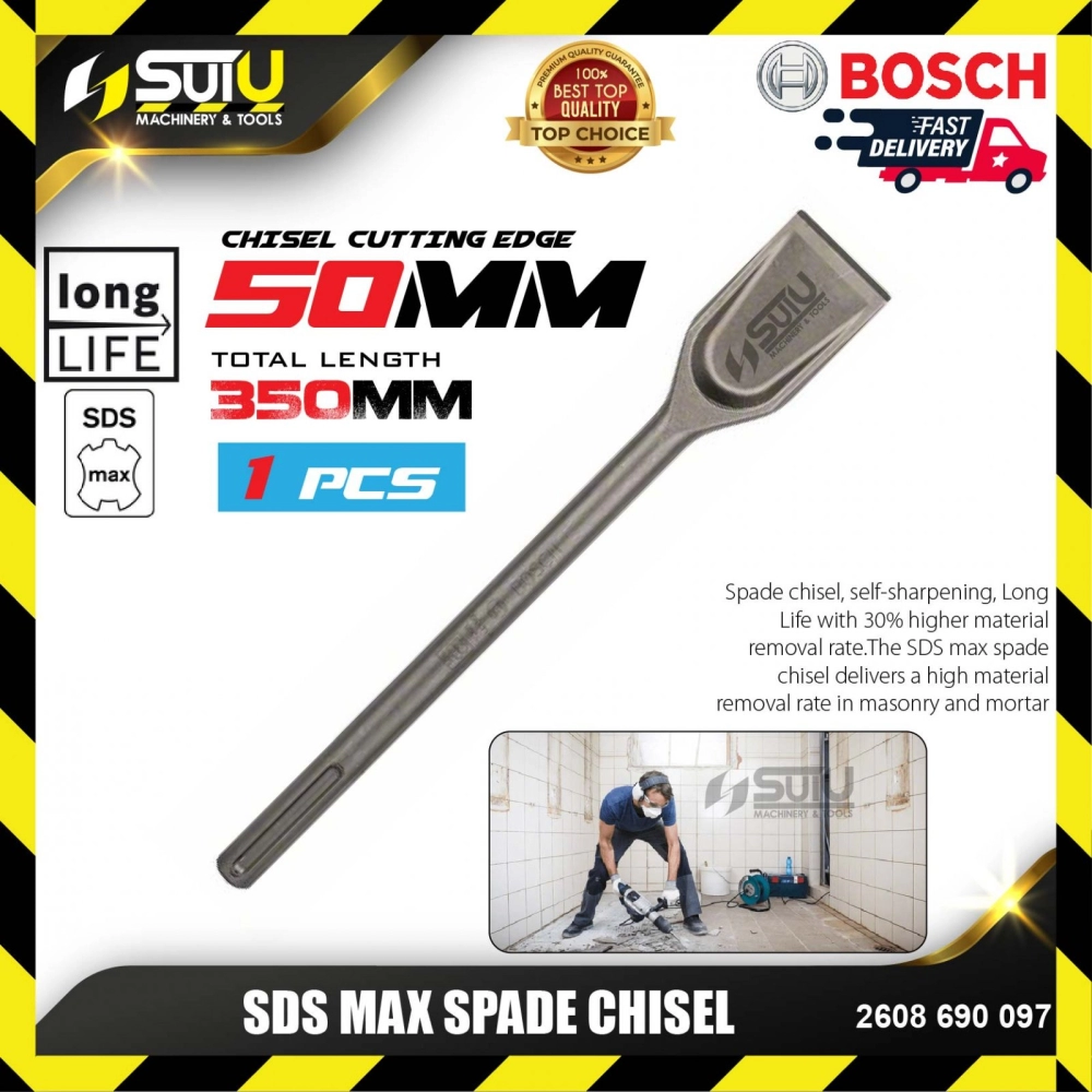 BOSCH 2608690097 1PCS SDS Max Spade Chisel