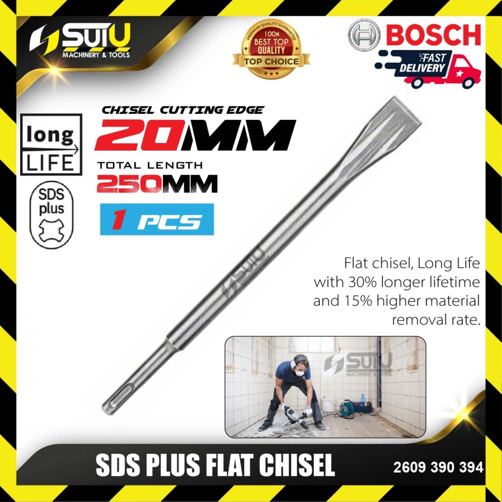 BOSCH 2609390394 SDS Plus Flat Chisel (1 pcs)