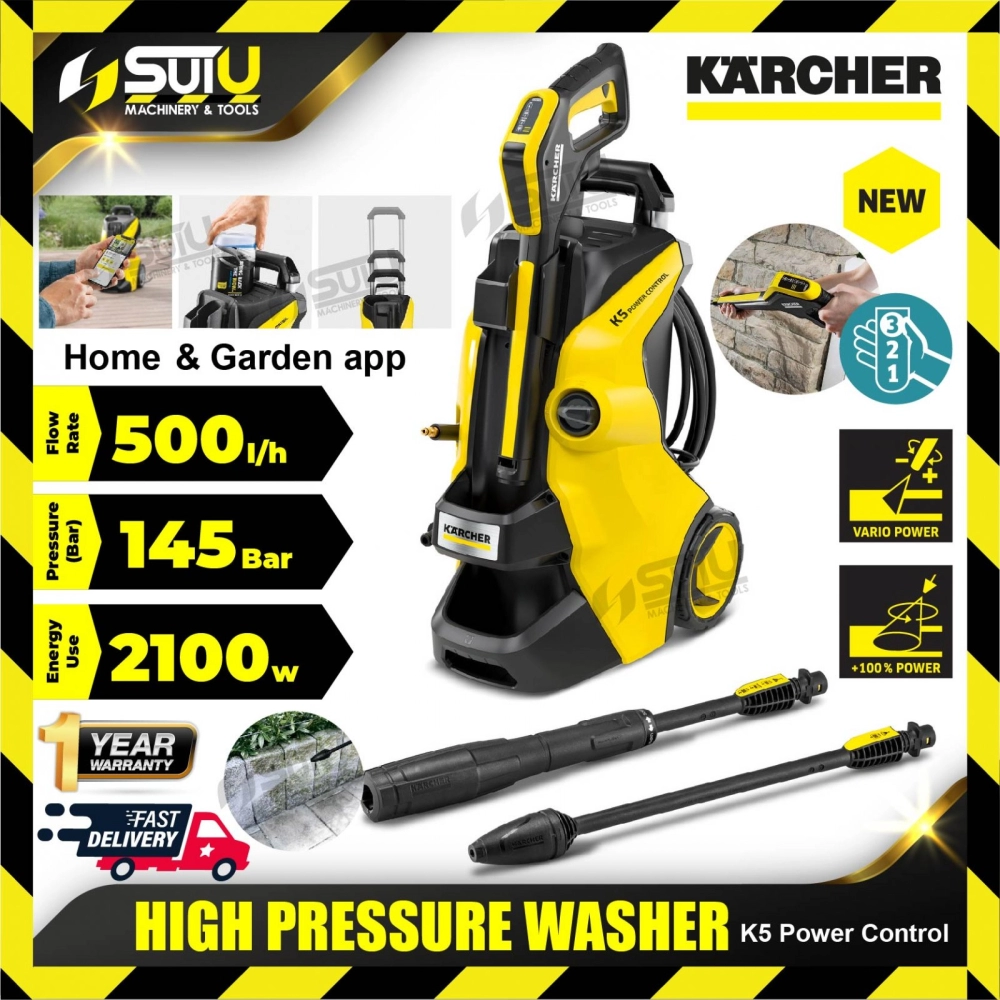 KARCHER K5 Power Control High Pressure Washer 145bar 2100W