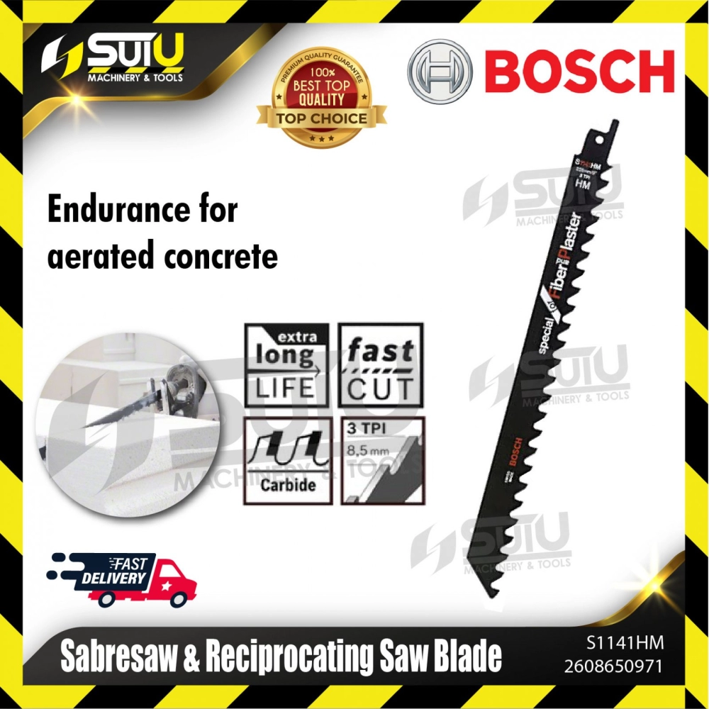 BOSCH 2608650971 (S1141HM) Sabresaw & Reciprocating Saw Blade (225x19x1.25mm)