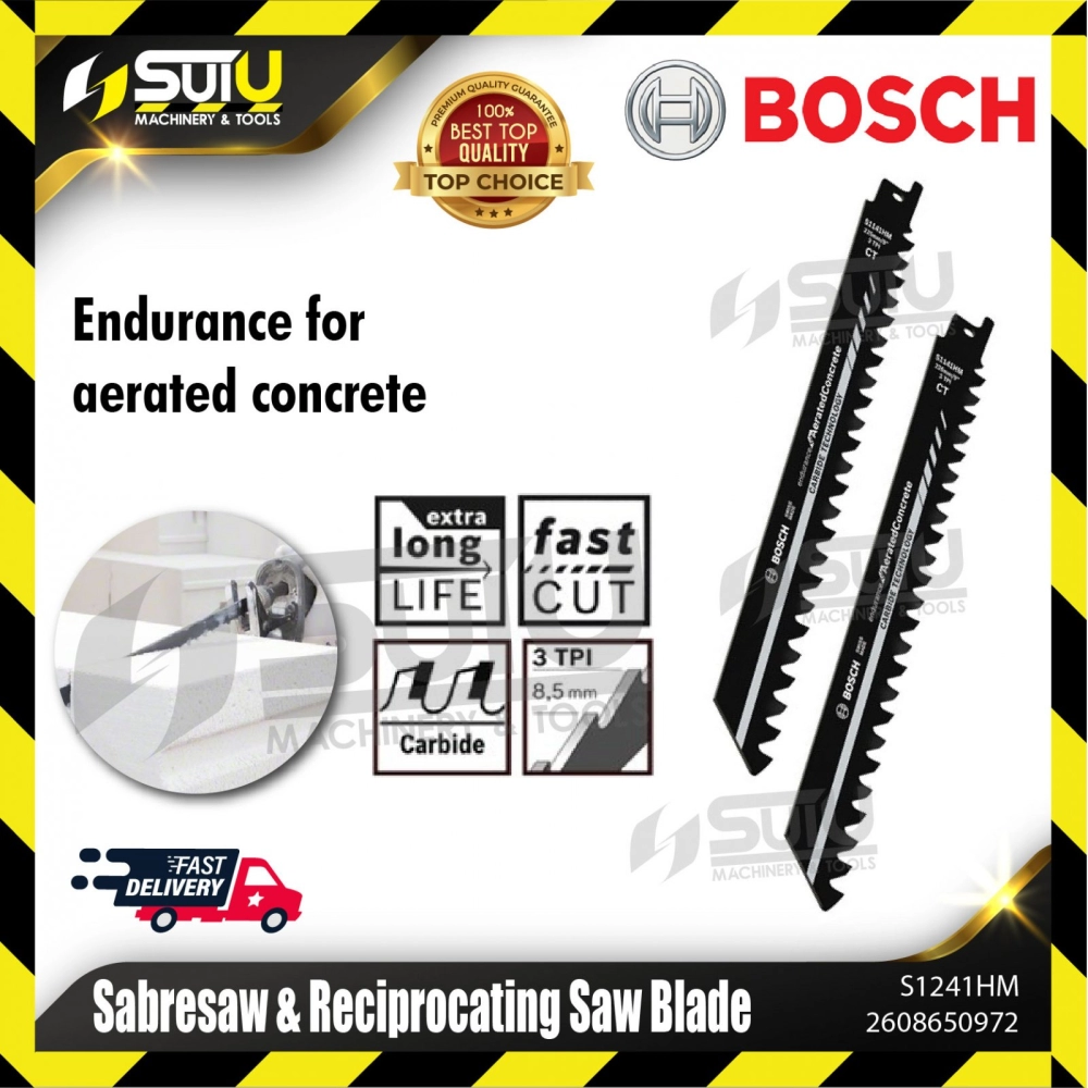 BOSCH 2608900410 / 2608650972 (S1241HM) 1PC Sabresaw & Reciprocating Saw Blade (300x22x1.5mm)