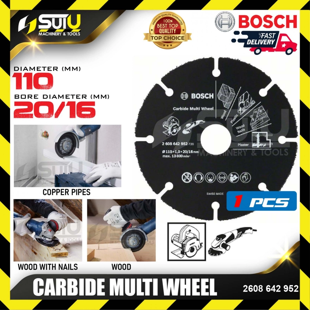 BOSCH 2608642952 110MM Carbide Multi Wheel