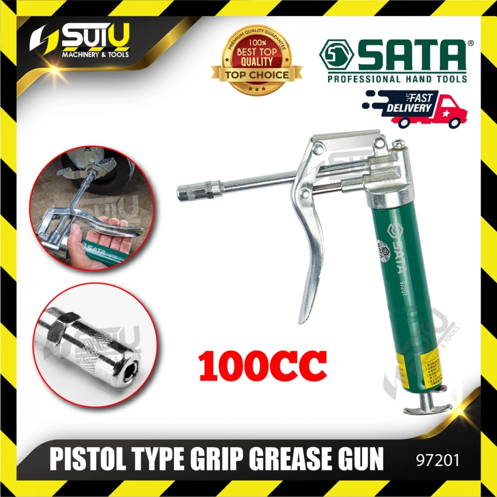 SATA 97201 Hand-Operated Pistol Type Grip Grease Gun 100cc